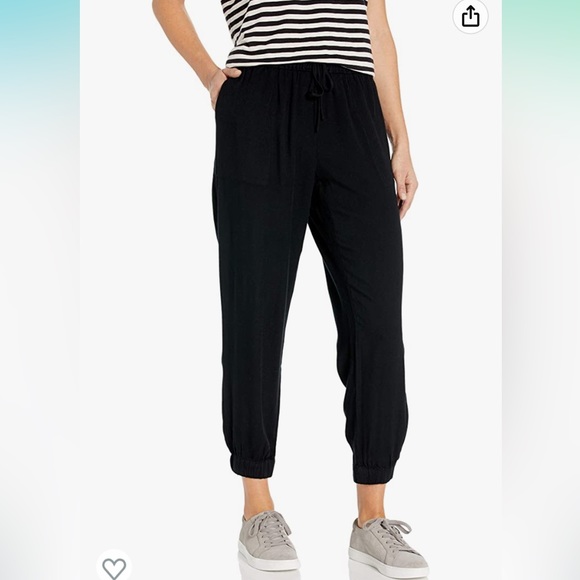 •SPLENDID•WOMEN'S BLACK RETREAT HIGH WAISTED JOGGER PANT SIZE SMALL - Picture 1 of 6